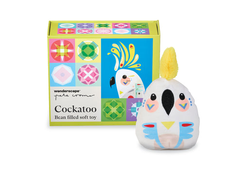 Cockatoo Soft Toy in Box - Pete Cromer